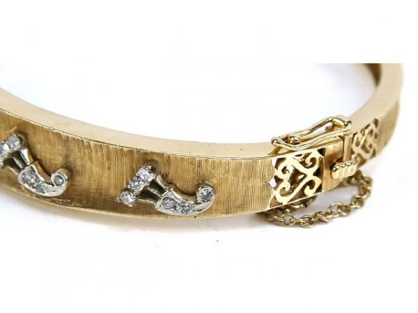 LADIES DIAMOND BANGLE BRACELET - 2