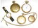 LOT OF FIVE GOLD FILLED POCKET WATCHES.