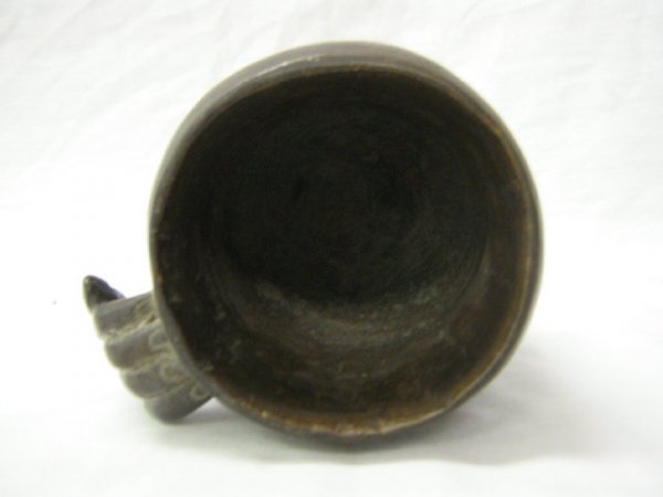 BAKUBA TRIBE ZAIRE CARVED WOODEN MUG - 3