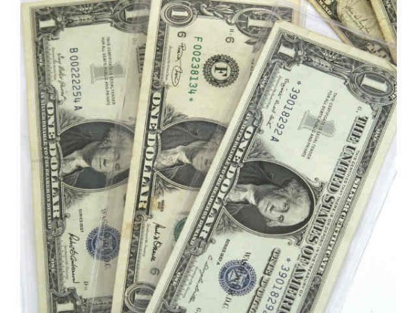 LARGE SMALL SIZE SILVER CERTIFICATE CURRENCY STAR - 3