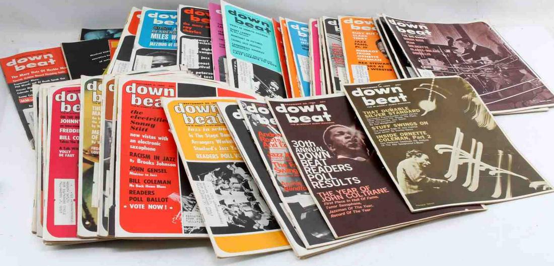 64 ISSUES 4-1964 TO 11-68 DOWN BEAT MAGAZINE LOT: All issues for that time period, great insight for the time, all very good.