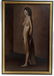 JUAN HERNANDEZ OIL ON CANVAS STANDING NUDE WOMAN