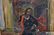 OIL ON CANVAS FRAMED RUSSIAN ICON SAINT & FIGURE - 2