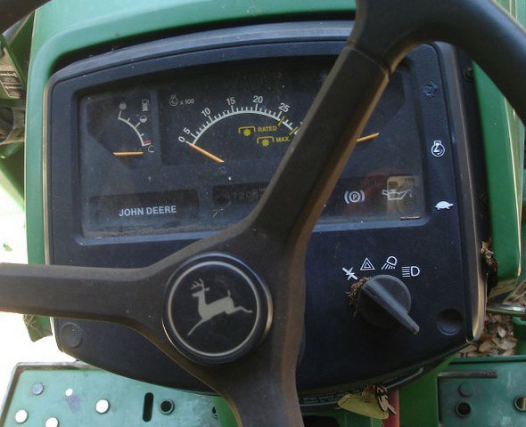 JOHN DEERE 770 TRACTOR LOADER W/ BRUSH HOG - 5