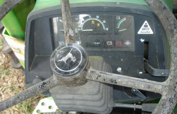 JOHN DEERE 540 TRACTOR LOADER W/ BRUSH HOG - 4