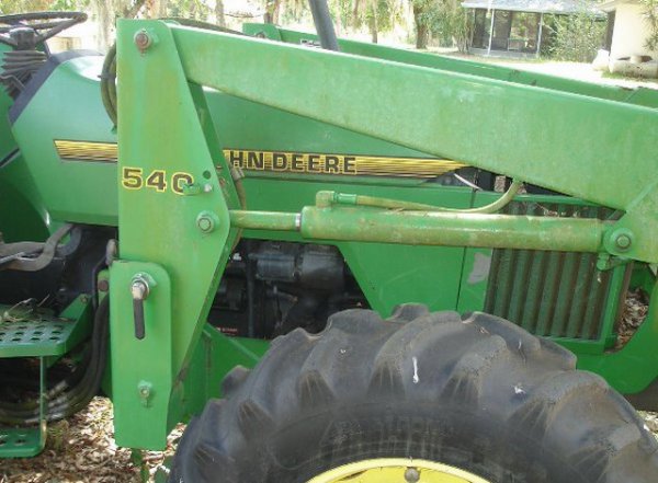 JOHN DEERE 540 TRACTOR LOADER W/ BRUSH HOG - 6