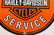 HARLEY DAVIDSON MOTOR CYCLE SALES PORCELAIN SIGN - 3