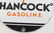 VINTAGE HANCOCK GASOLINE GAS PUMP PORCELAIN SIGN - 3