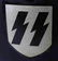 GERMAN WWII ALLGEMEINE SS M-35 DOUBLE DECAL HELMET - 2
