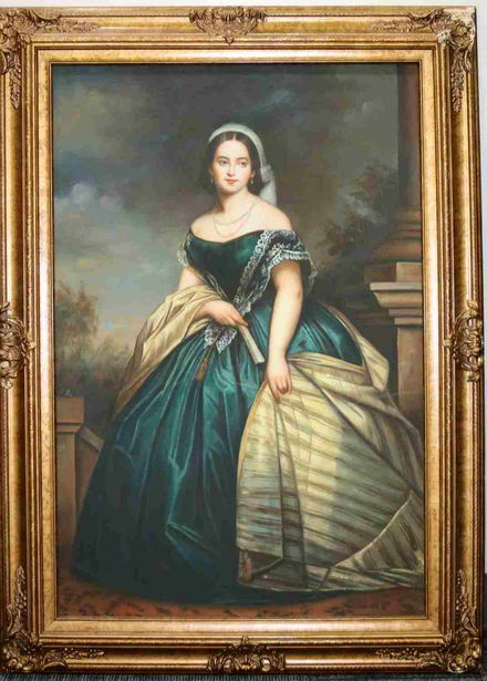 Oil On Canvas Painting Portrait Of Victorian Woman Mar 24 2020