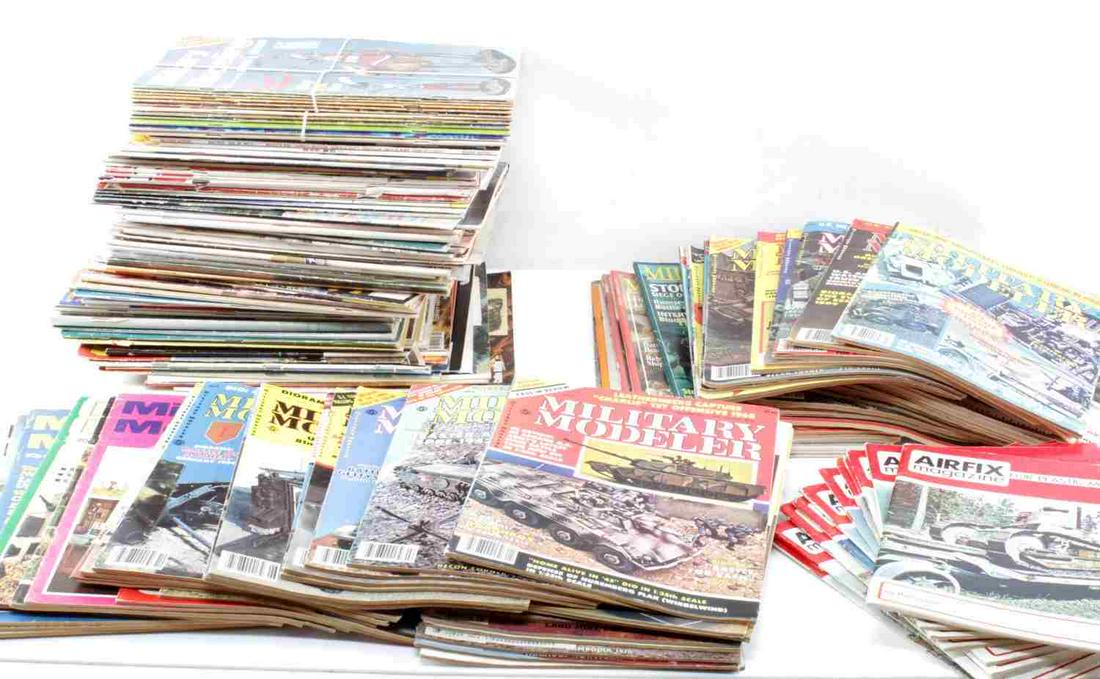 LARGE LOT OF MILITARIA MAGAZINES APPROX OVER 100: Some magazine titles include World War II, Military Modeler, Vietnam, Civil War Times. All in good to very good condition.