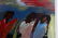 WOODIE LONG OIL ON PAPER PAINTING WOMEN W PURSES - 3