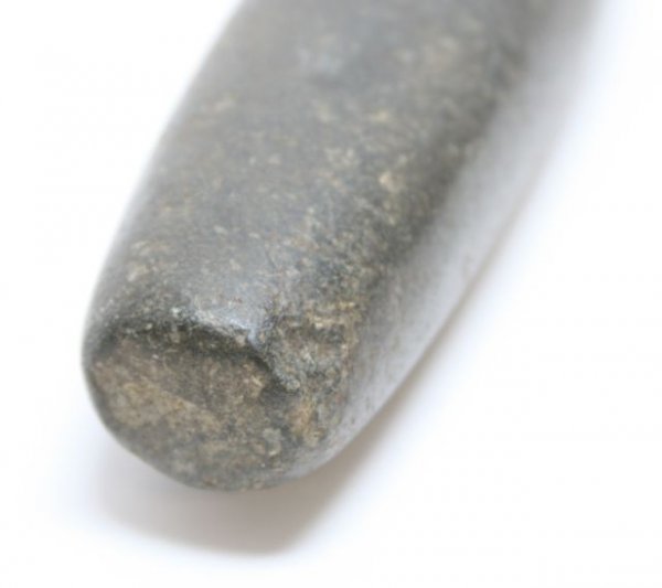 NATIVE AMERICAN STONE AXE HEAD PLUS ANOTHER - 5
