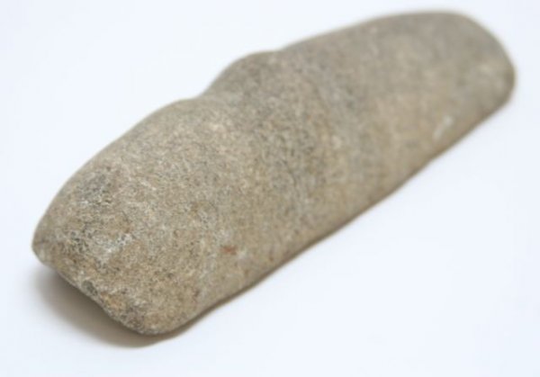NATIVE AMERICAN STONE AXE HEAD PLUS ANOTHER - 6
