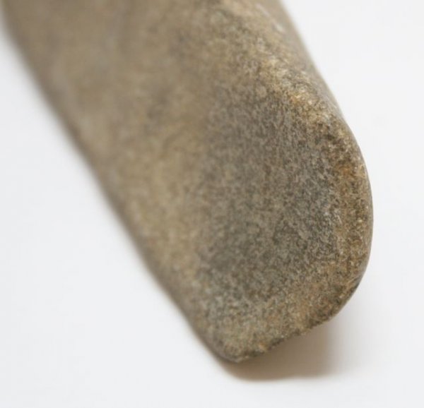 NATIVE AMERICAN STONE AXE HEAD PLUS ANOTHER - 8