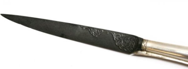 JEWELED PERSIAN KARD DAGGER DIAMOND RUBY EMERALD JADE  - 3