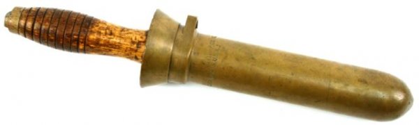 ANTIQUE BRASS CASE DIVERS KNIFE - 4