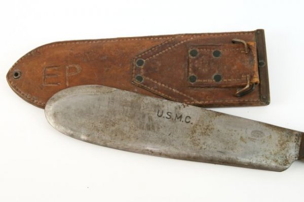 U.S.M.C. BOLO FIGHTING KNIFE PLUS AXES - 5