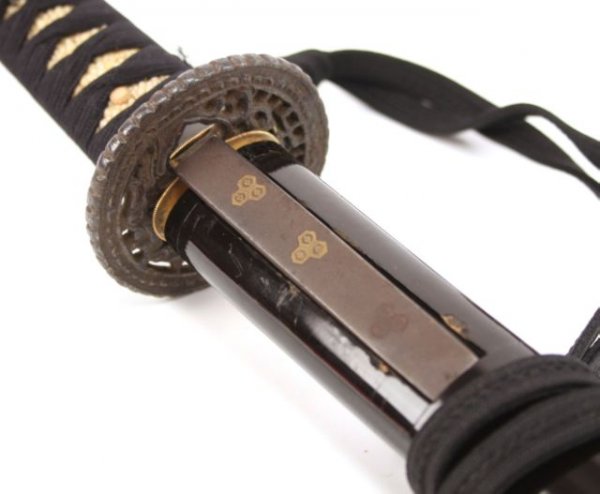 JAPANESE WAKIZASHI SAYA AND FITTINGS - 5