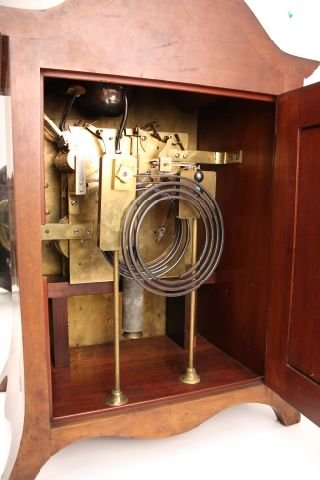 TOURAINE HOTEL LARGE MAHOGANY MANTLE CLOCK - 4