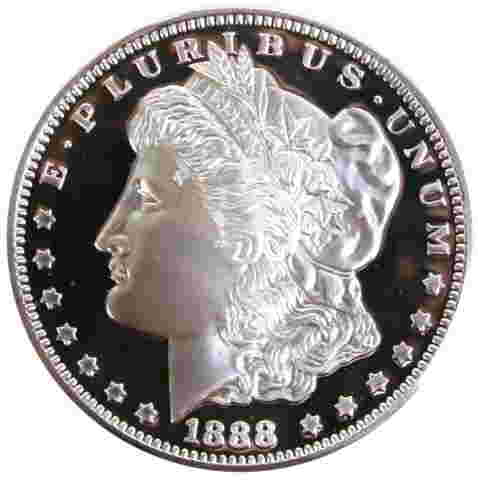 1 LB FINE SILVER LIMITED SILVER ROUND MORGAN