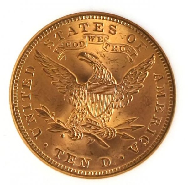 $10 LIBERTY GOLD COIN 1895 NGC MS64 - 3