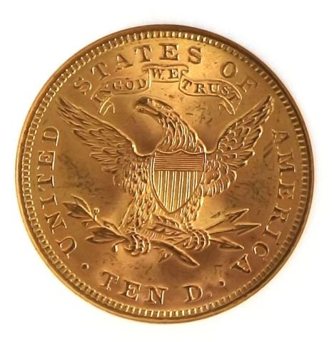 $10 LIBERTY GOLD COIN 1895 NGC MS64 - 3