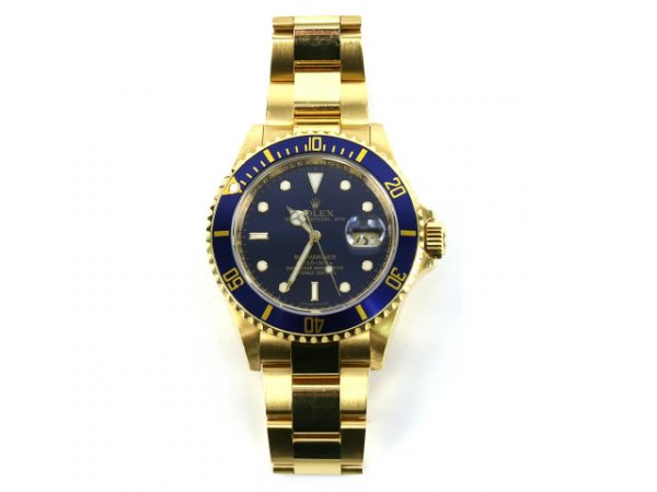 MEN'S ROLEX 18K GOLD SUBMARINER MINT IN BOX - 2