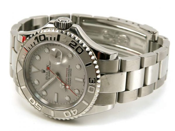 2008 MENS ROLEX STAINLESS / PLATINUM YACHT-MASTER