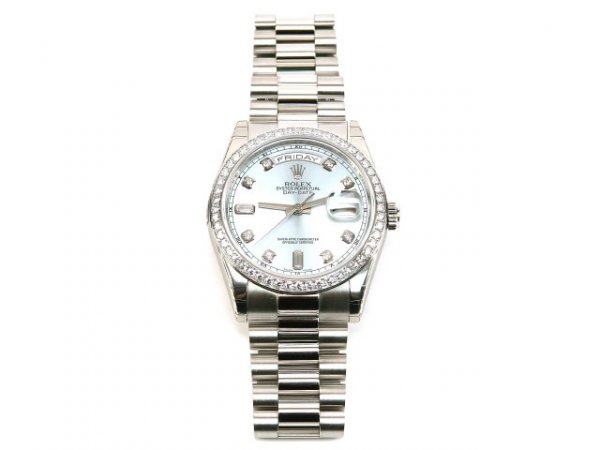 2008 MENS PLATINUM DIAMOND ROLEX PRESIDENT NEW - 2