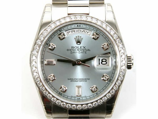 2008 MENS PLATINUM DIAMOND ROLEX PRESIDENT NEW - 3
