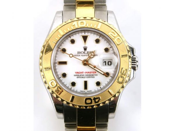 LADIES 2008 OYSTER TWO TONE YACHT MASTER ROLEX - 3