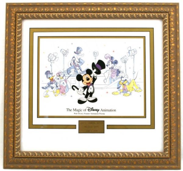 DISNEY ANIMATION SERIES CEL MICKEY TOP HAT & TAILS
