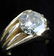 18K YELLOW GOLD & 4 CT SOLITAIRE DIAMOND RING - 3