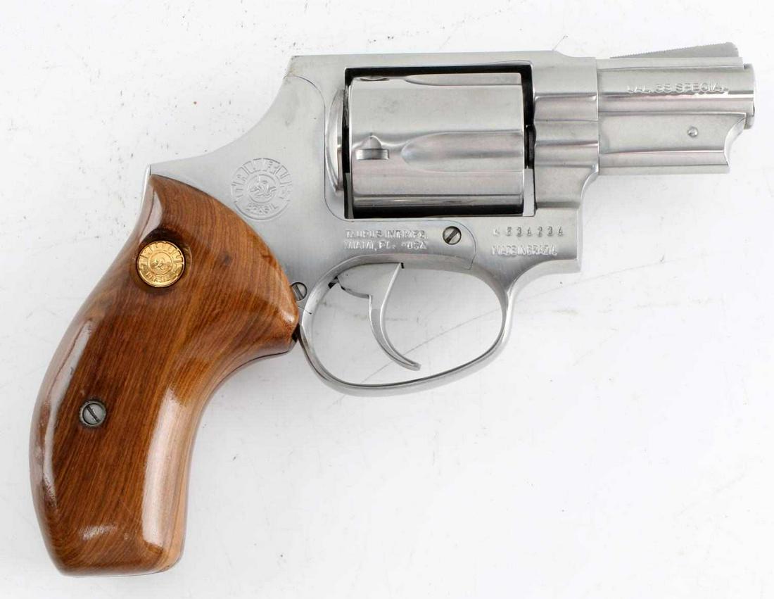 Taurus Model 85 Nickel 5 Shot Revolver 38 Special Apr 29 Affiliated Auctions In Fl