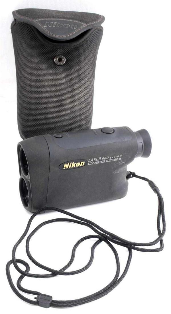 NIKON LASER 800 5 X 21 6.0 WATERPROOF RANGEFINDER: Works perfectly, with carrying case.