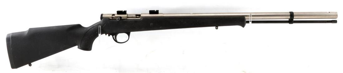 CONNECTICUT VALLEY ARMS .50 CAL BLACK POWDER RIFLE: Vinyl stock, nickel barrel 1:32 twist, 22 inch barrel. Good working condition. Cannot ship internationally. Caliber: .50 Serial #: 61-13-084462-97