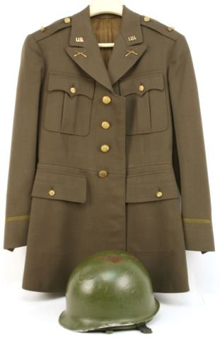 VIETNAM AIRBORNE OFFICER UNIFORM M1 HELMET & LINER