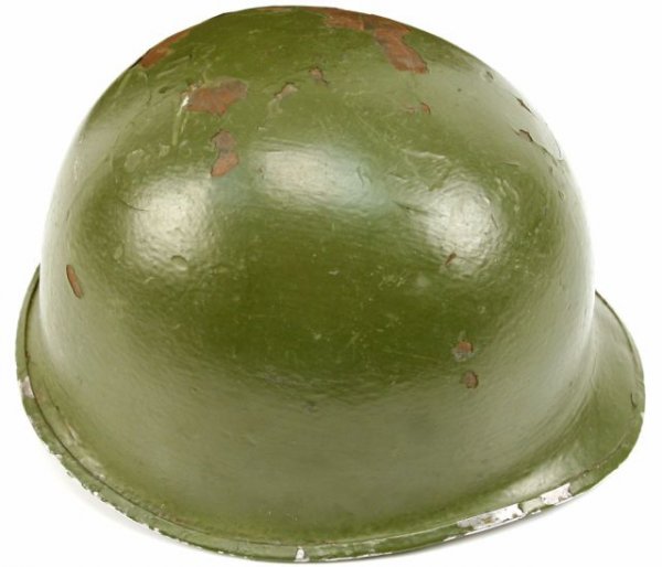 VIETNAM AIRBORNE OFFICER UNIFORM M1 HELMET & LINER - 5