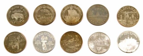 US MINT COMMEMORATIVE PROOF HALF DOLLAR LOT - 4
