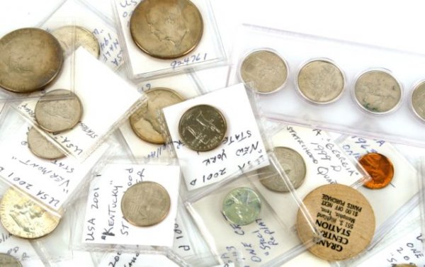 SILVER PROOF COIN LOT STATE QUARTERS CURRENCY MORE - 3