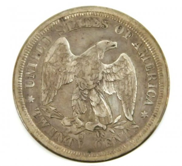 1875 S TWENTY CENT PIECE 20 CENT COIN - 2