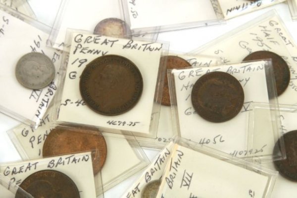GREAT BRITAIN ENGLAND COIN COLLECTION SILVER1900s - 2