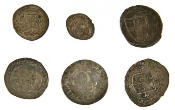 CHARLES I COMMONWEALTH II HAMMERED SILVER COIN LOT - 2