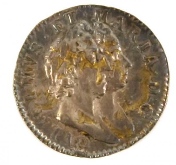 WILLIAM & MARY 1689 MAUNDY THREEPENCE 3 PENCE