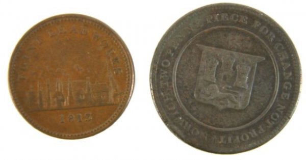 ENGLAND TOKEN LOT MODEL COINS FARTHING CONDER - 2