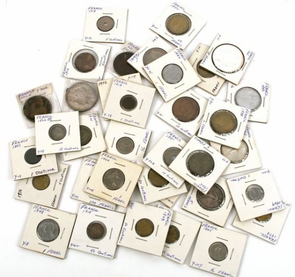 FRANCE COIN COLLECTION 1792 1965 SILVER ISSUES