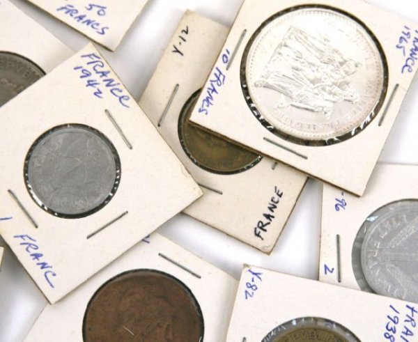 FRANCE COIN COLLECTION 1792 1965 SILVER ISSUES - 2