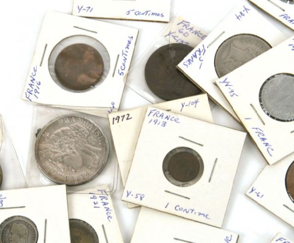 FRANCE COIN COLLECTION 1792 1965 SILVER ISSUES - 5