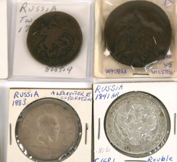RUSSIA COIN COLLECTION KOPEK ROUBLE 1765 TO 1971 - 4